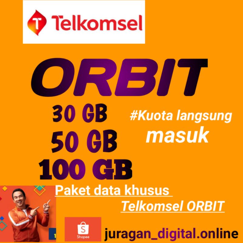 [TERMURAH] PAKET DATA TELKOMSEL ORBIT || KUOTA TELKOMSEL ORBIT