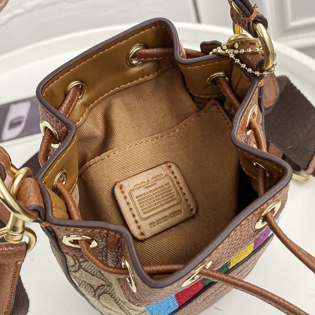 （grab）Small Size 5639 5121 coach Bucket Bag Women Handbag Crossbody Sling Bag