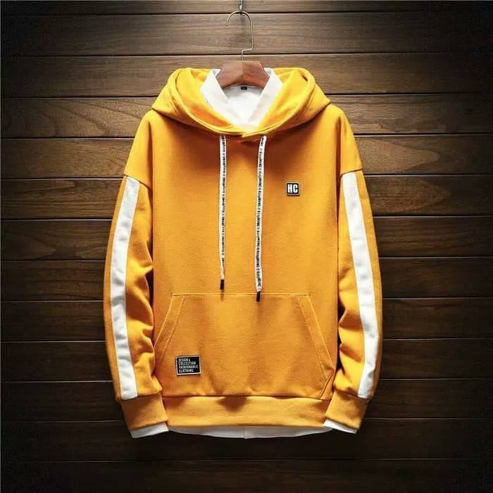 HC Hoodie Oversize Atasan Pria Dan Wanita Bahan FLEECE Sweater Polos Kekinian Kasual OOTD Fashion Terkini Korean Style