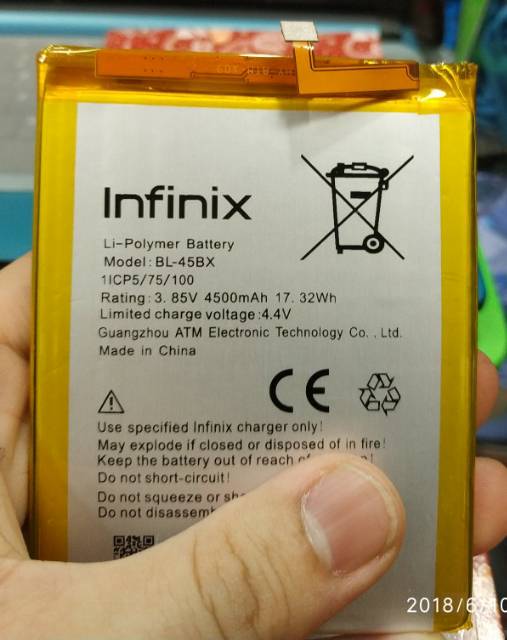 INFINIX NOTE 3 PRO / X601 / BL-45BX , INFINIX S4 / X626 / HOT 7 PRO / BL-39KX , INFINIX NOTE 8 / HOT 10 / HOT 11 / BL-51BX  baterai battery battle