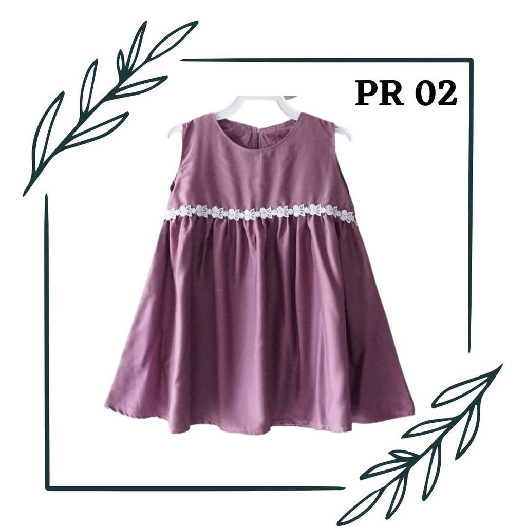 Baju Dress Anak Bayi Perempuan Warna Lavender Shawa Kids Shopee Indonesia
