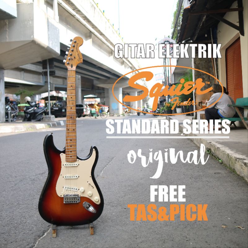 GITAR ELEKTRIK SQUIER STRATOCASTER STANDARD SERIES ORINAL