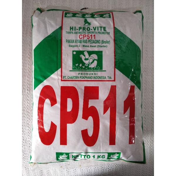 HI-PRO-VITE 1 KG -  CP511 - Pakan Ayam Ras Pedaging (Broiler)