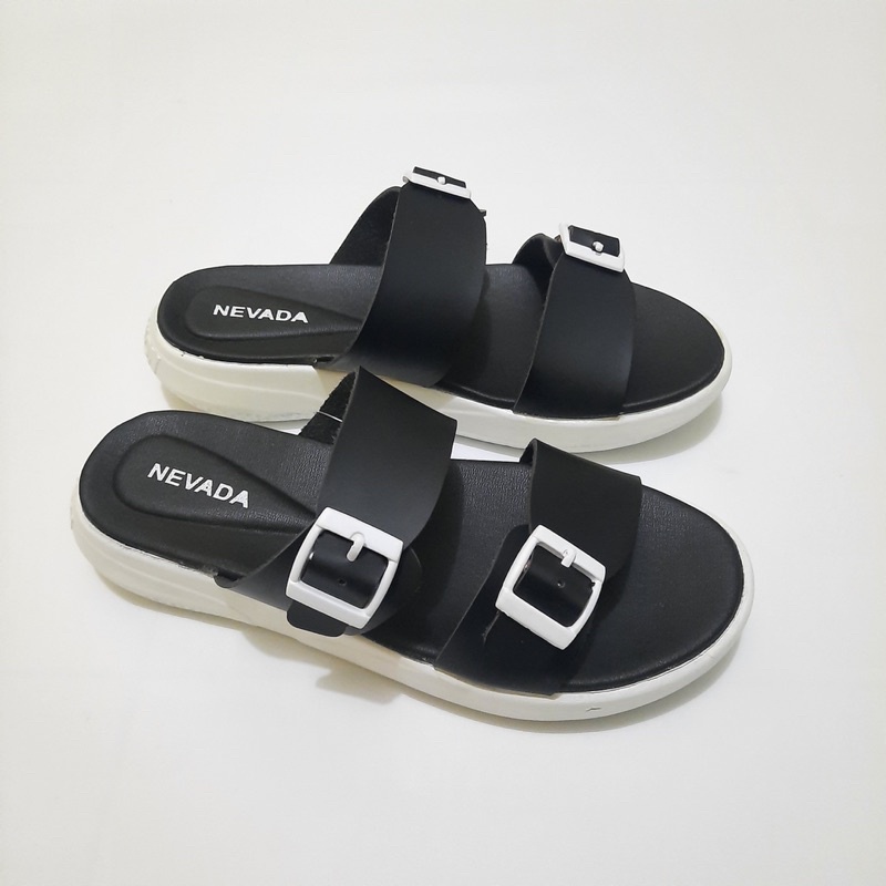 DISKON DAY! Sandal Wanita Sandal Slip On Phylon Strap 2 - Sandal Gesper Size 37-40