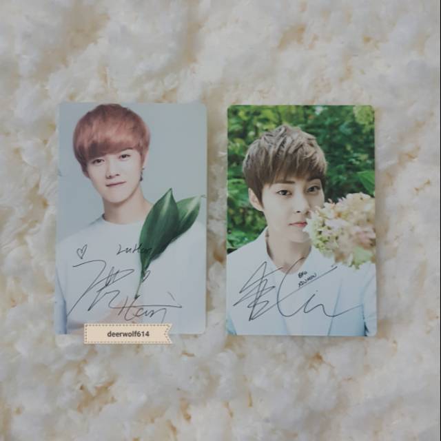 EXO Nature Republic Official Photocard [LUHAN/XIUMIN]