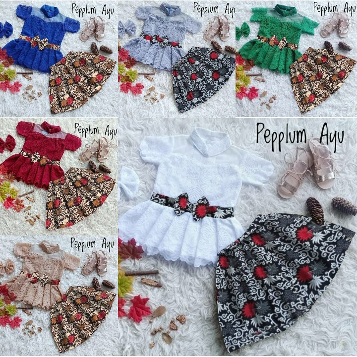 *[RXFK] Set Anak Perempuan / Pakaian Setelan Anak Batik / Setelan Anak / Baju Setelan Anak Batik