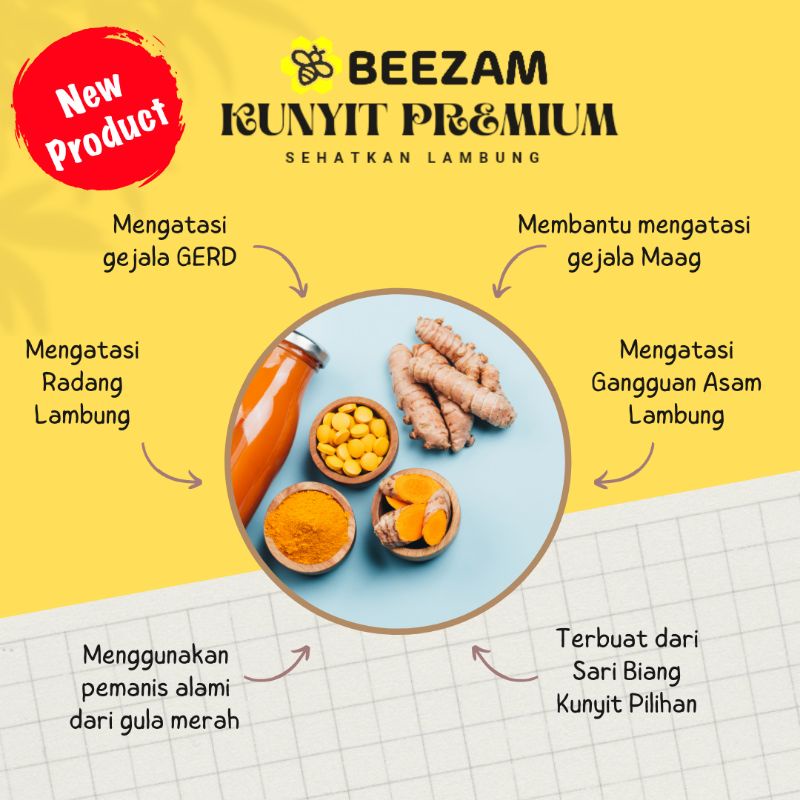 

Kunyit Instan Premium Untuk Maag, Asam Lambung, GERD