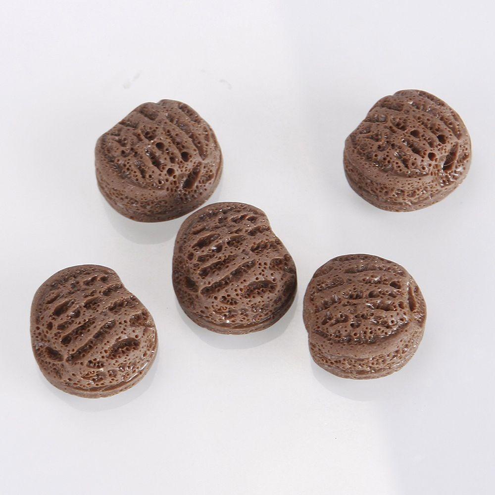 [Elegan] Coklat Flatback Resin Sweet Candy Parts Art Charm Model 10*25mm Dekorasi Miniatur