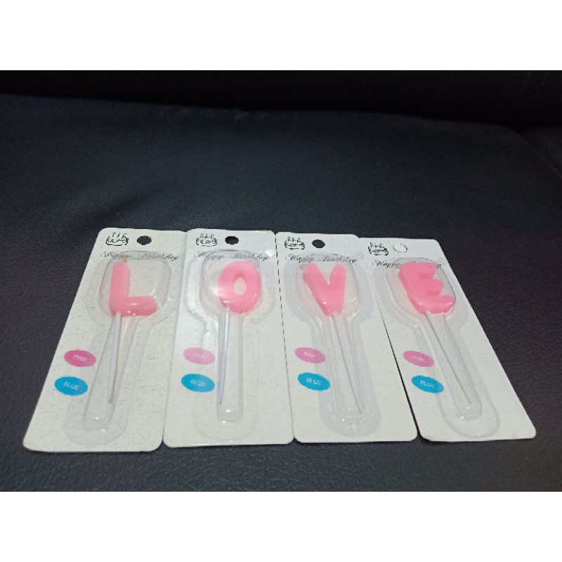 Lilin huruf/candle letters(jual per pc)