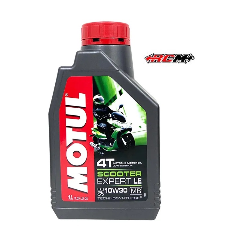 OIL OLI MESIN ENGINE SCOOTER EXPERT LE SAE 10W30 10 W 30 MOTUL 1LITER 1L 1 LITER LOW EMISSION TECHNO