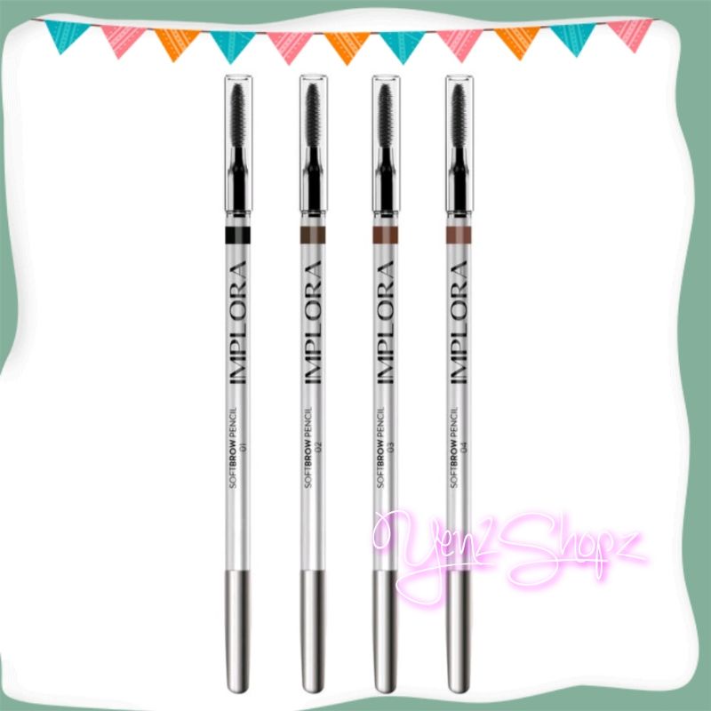 IMPLORA SOFT EYEBROW PENCIL PENSIL ALIS DARK BROWN