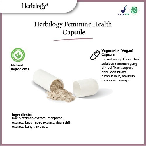 HERBILOGY Feminine Health Kesehatan Kewanitaan Mengatasi Keputihan