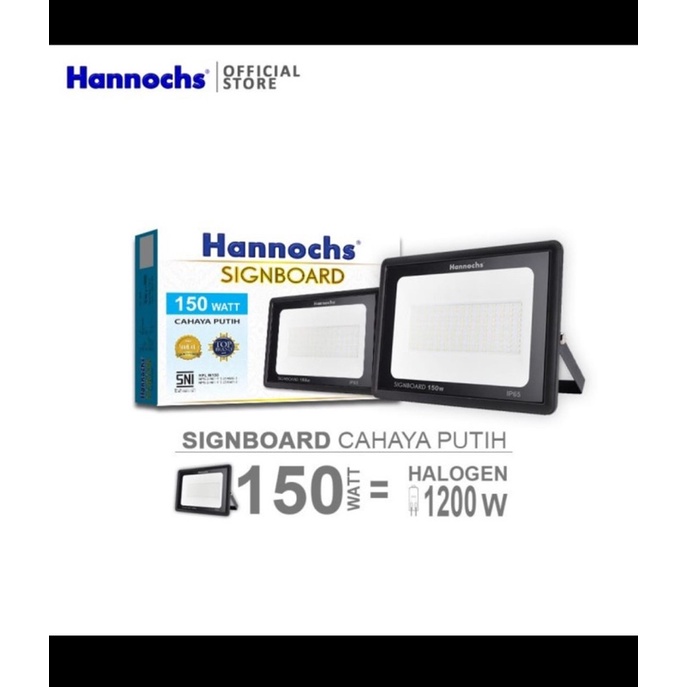 Lampu LED Flood Singboad 10 watt Hannochs