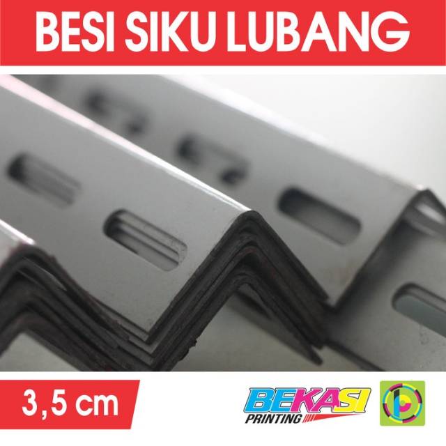 Besi si   ku Lubang 3,5*3,5 cm panjang 35cm, 50cm , 75cm