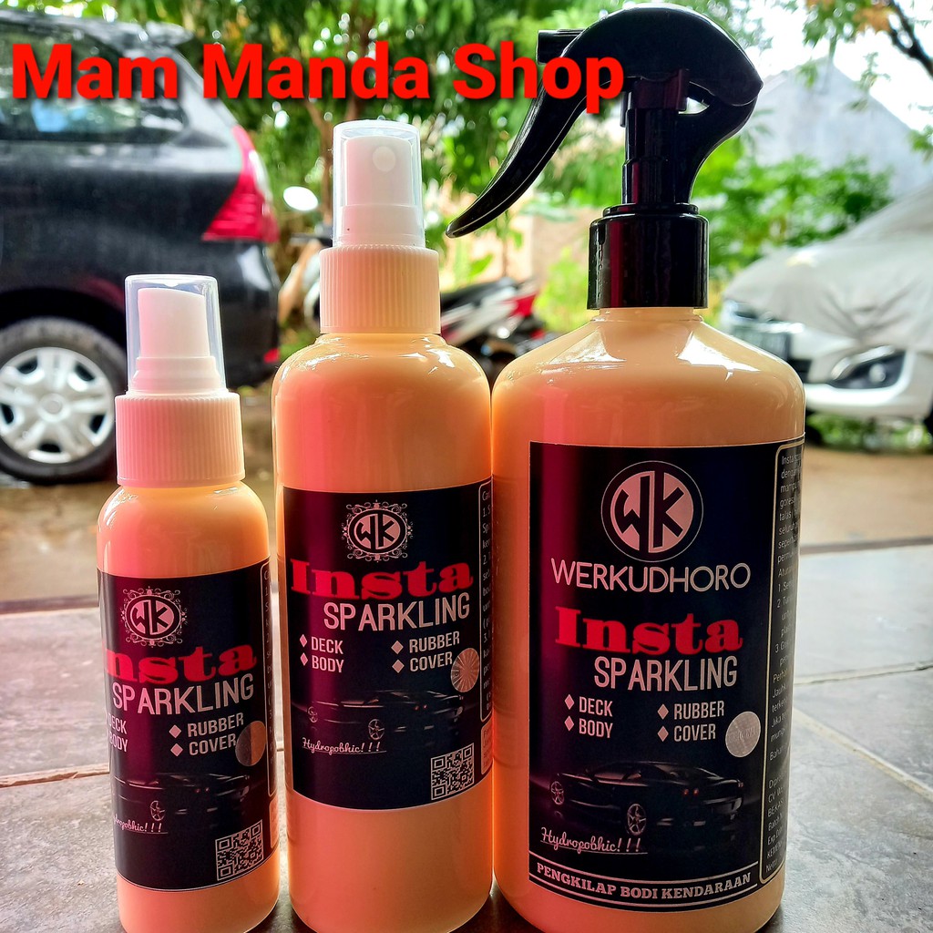 Pengkilap Body Mobil &amp; Motor / Insta Sparkling 500ml / Daun Talas