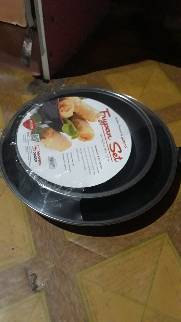 Frypan Set Maspion Teflon 18 & 23 Cm Anti Lengket 2in1 Fry Pan Penggorengan Grosir