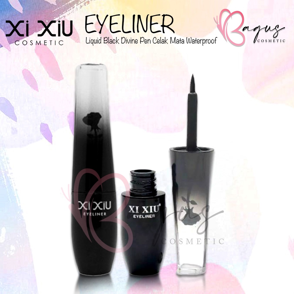 ⭐BAGUS⭐ XI XIU EYELINER | Liquid Black Divine Pen Celak Mata Waterproof Stamp