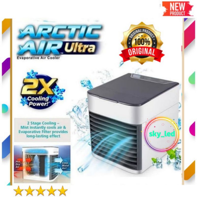 SKY_LED AC Mini AC Portable USB ORIGINAL import Arctic Air Ultra 2X Cooling Power Air Cooler AC Portabel