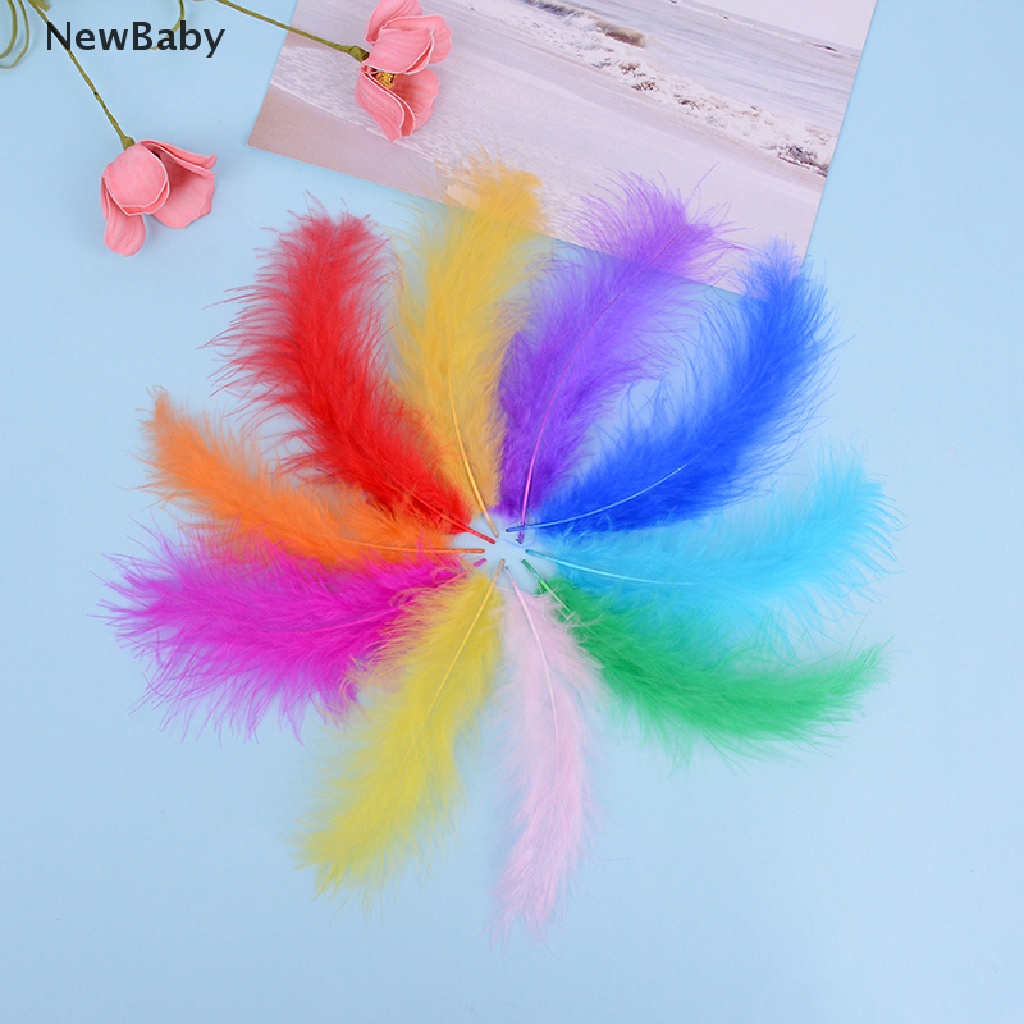 50pcs / set Bulu Ayam Turki 10-15cm Untuk Dekorasi Karnaval diy