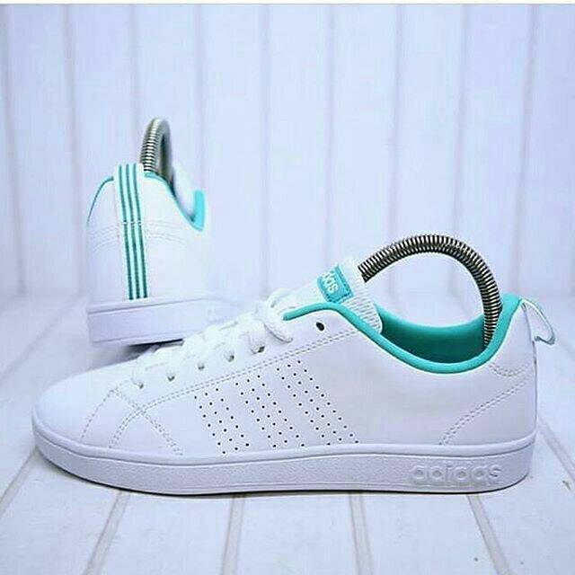 Sepatu Adidas Advantage Putih Tosca Sneakers Kado Hadiah Cewek Sekolah Kerja Kuliah Olahraga Senam