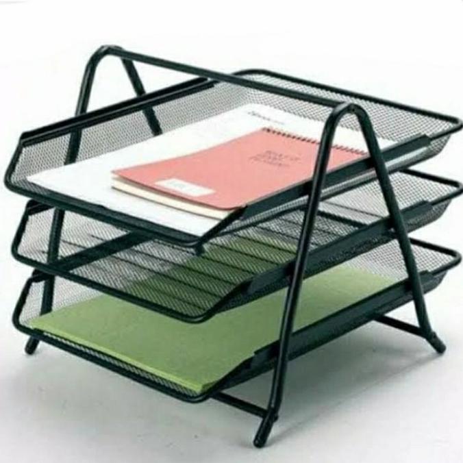 

Office & Stationery | Document Organizer | Document Tray 3 Susun ( Besi ) / Pack | Best Seller