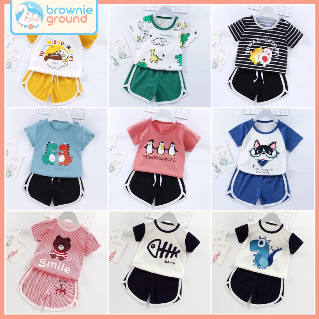 Baju anak Baju bayi import setelan anak 0-2 tahun setelan karakter bayi import