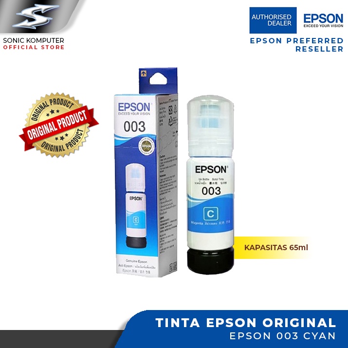 Tinta EPSON T 003 Black Cyan Magenta Yellow Original