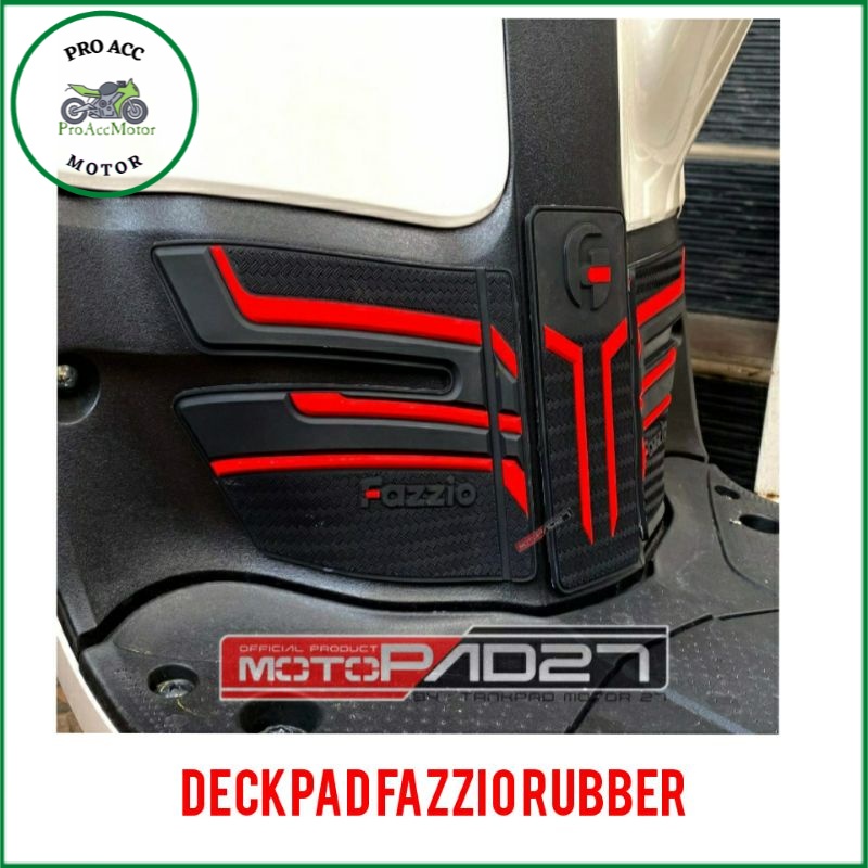 Deckpad FAZZIO Tankpad FAZZIO 125 Alas kaki FAZZIO 125 Bahan karet Rubber