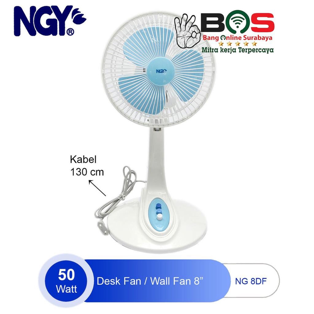 Desk Fan Nagoya Kipas Angin Meja NG 8 DF Nagoya NG-8DF Kipas Angin Meja Dinding