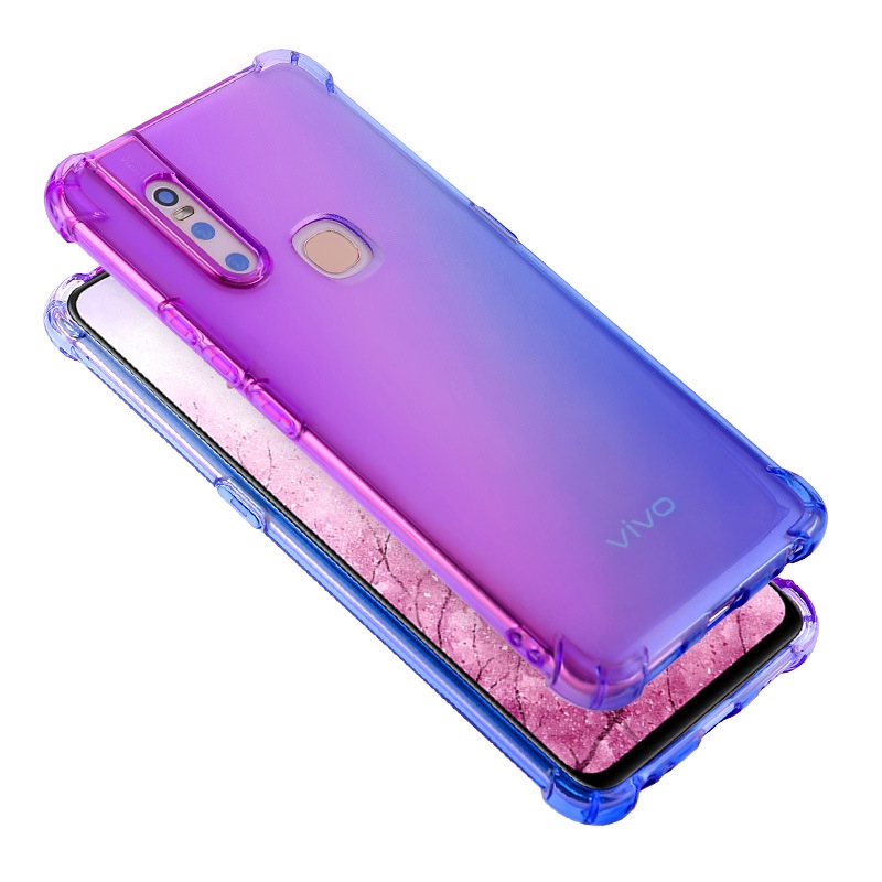 Casing Gradasi Warna Gradasi Untuk Vivo V20 Se Y20 Y20s Y12s Y1s Y30i Y50 Y30 Y19 Y11 Y12 Y12i Y15 Y17 Y71 Y91 Y91c Y95 S1 Z1 Pro V19 V15 V11 V11i