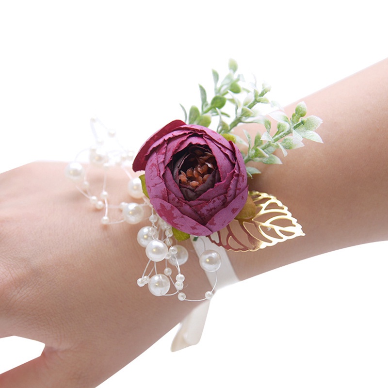 Gelang Bunga Korsase Imitasi Untuk Bridesmaid / Pernikahan