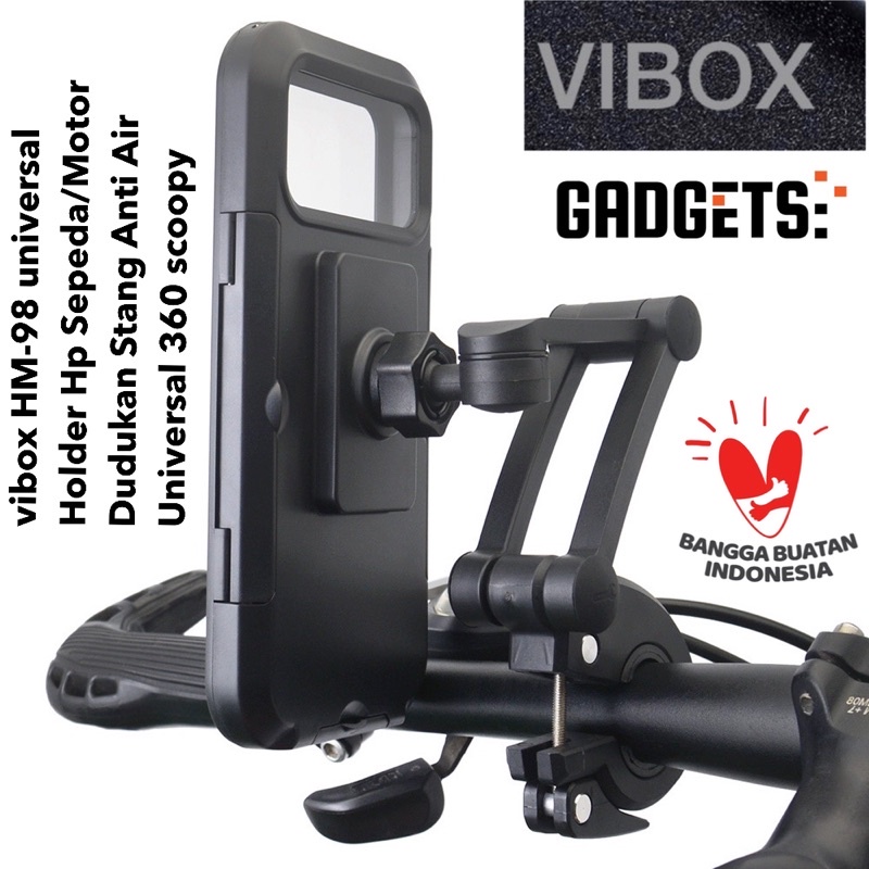 vibox Holder HM98 stang sepeda united genio pasific motor homda scoopy yamaha ext