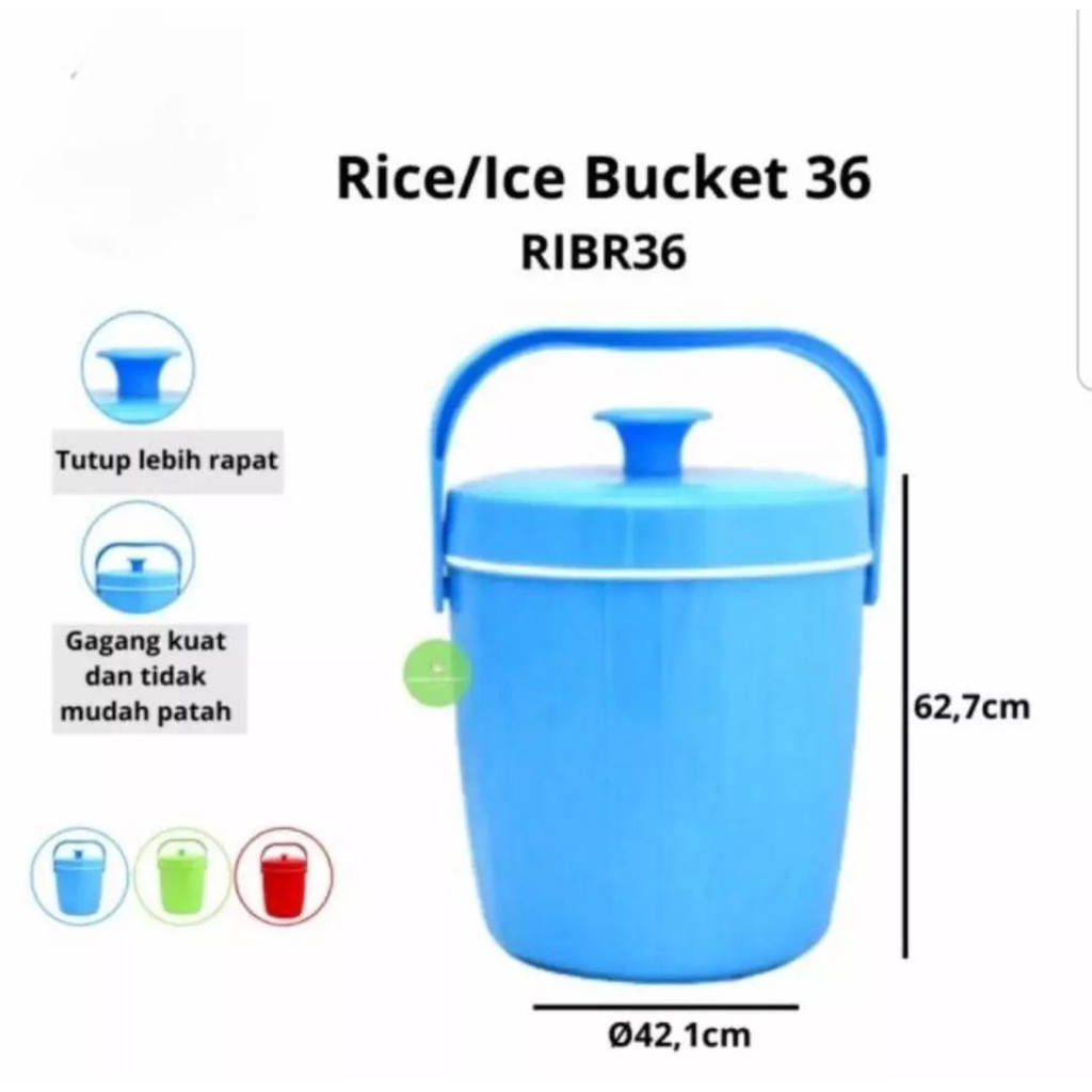 rice bucket 36 liter global eagle MURAH