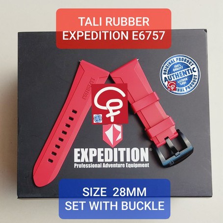 RUBBER STRAP TALI JAM TANGAN EXPEDITION E6757 E 6757