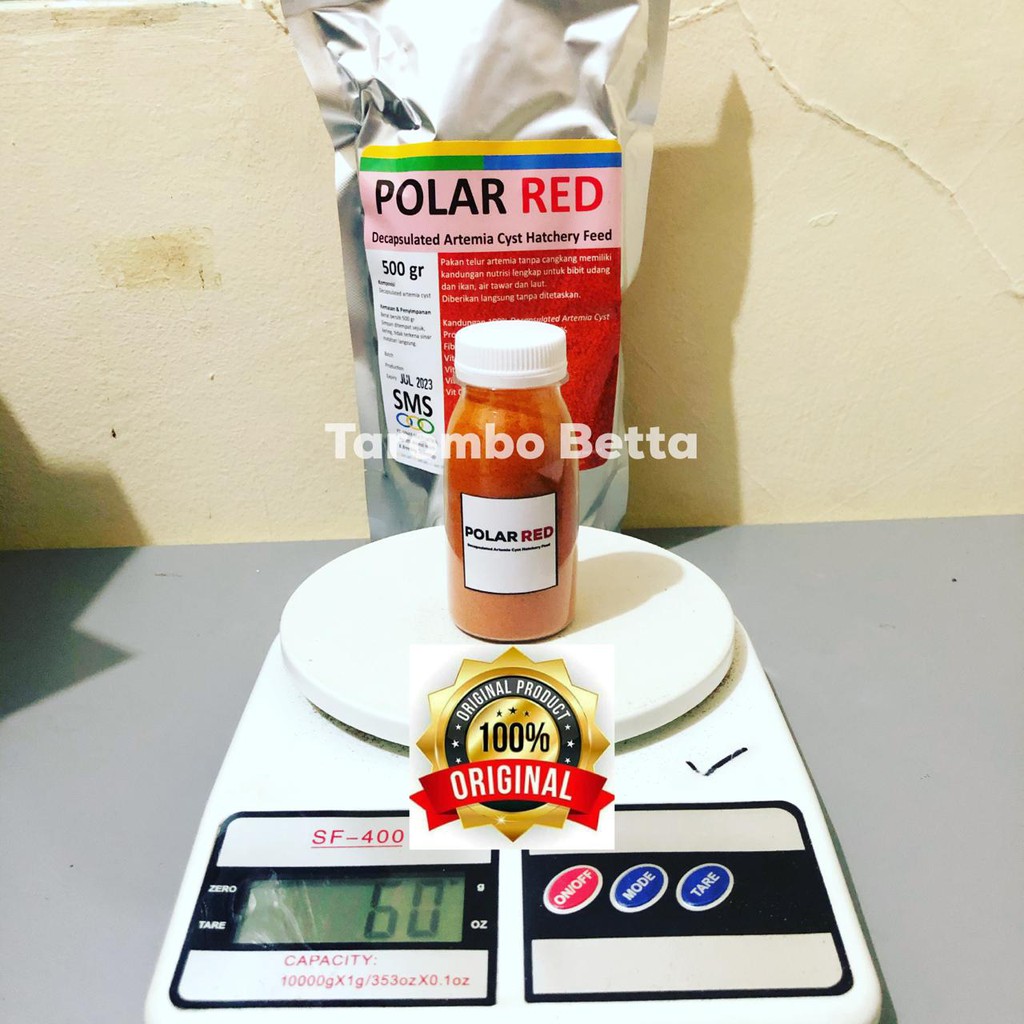 Polar Red 50 Gram Artemia Instant Shell Tanpa Cangkang PolarRed 50gr 50gram