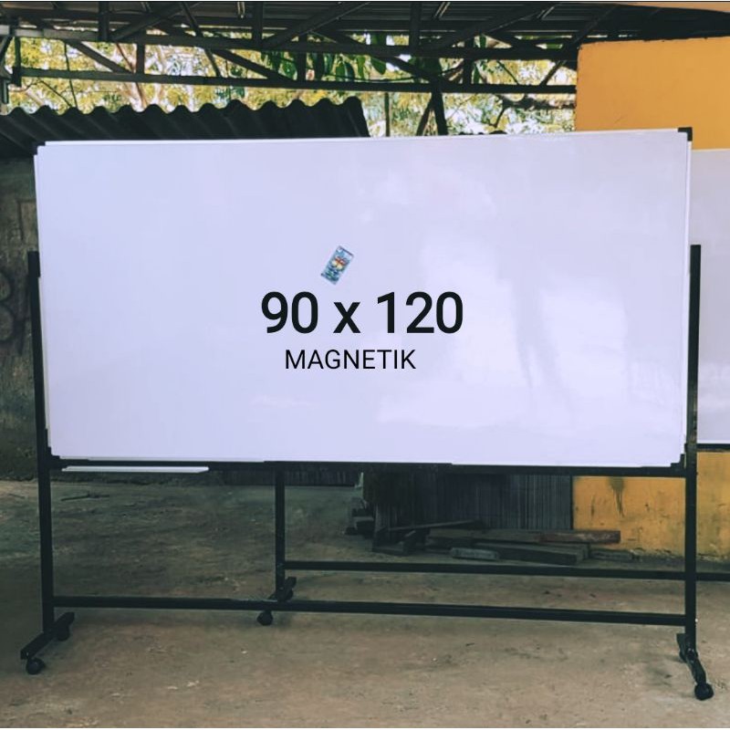 papan tulis Besar 90 x 120 cm magnetik