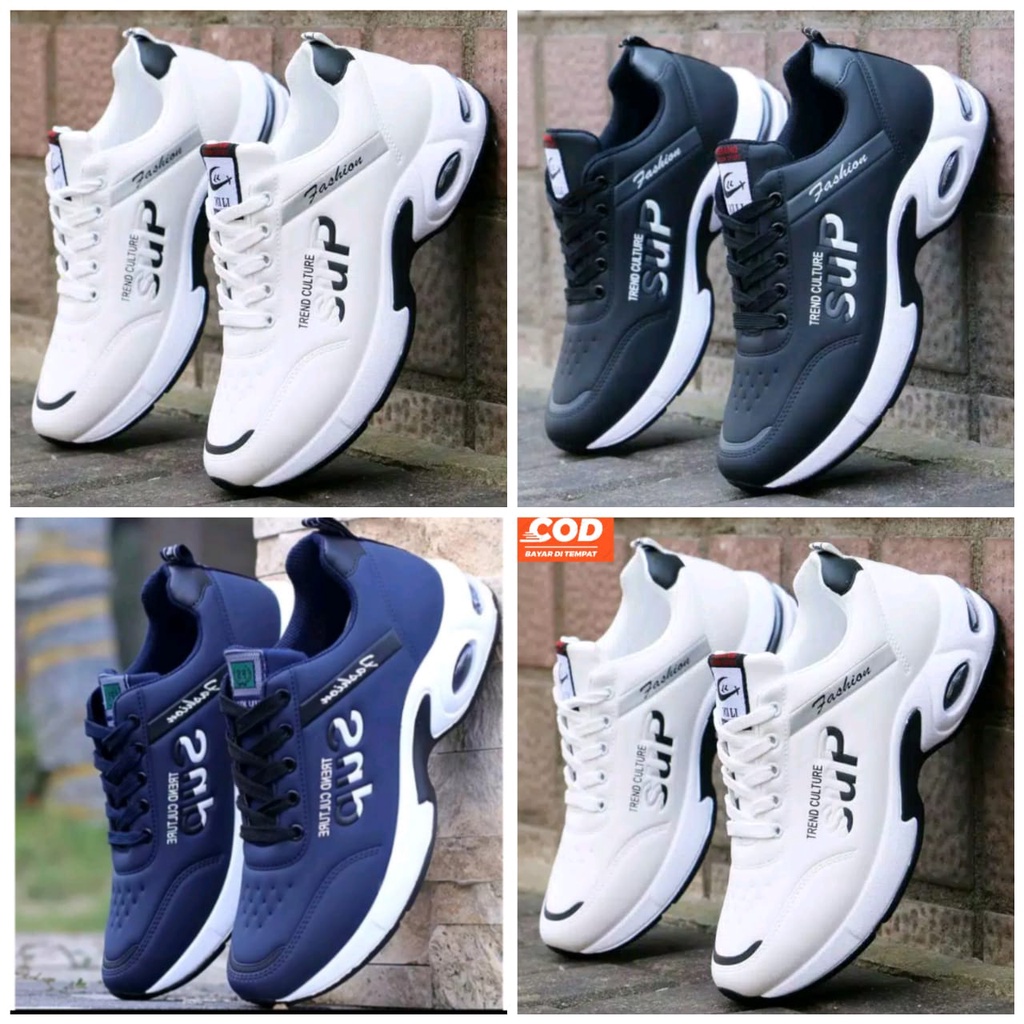 Spatu pria dan wanita terbaru murah bisa cod spatu sneaker olahraga lari joging sepatu putih sepatu terbaru keren