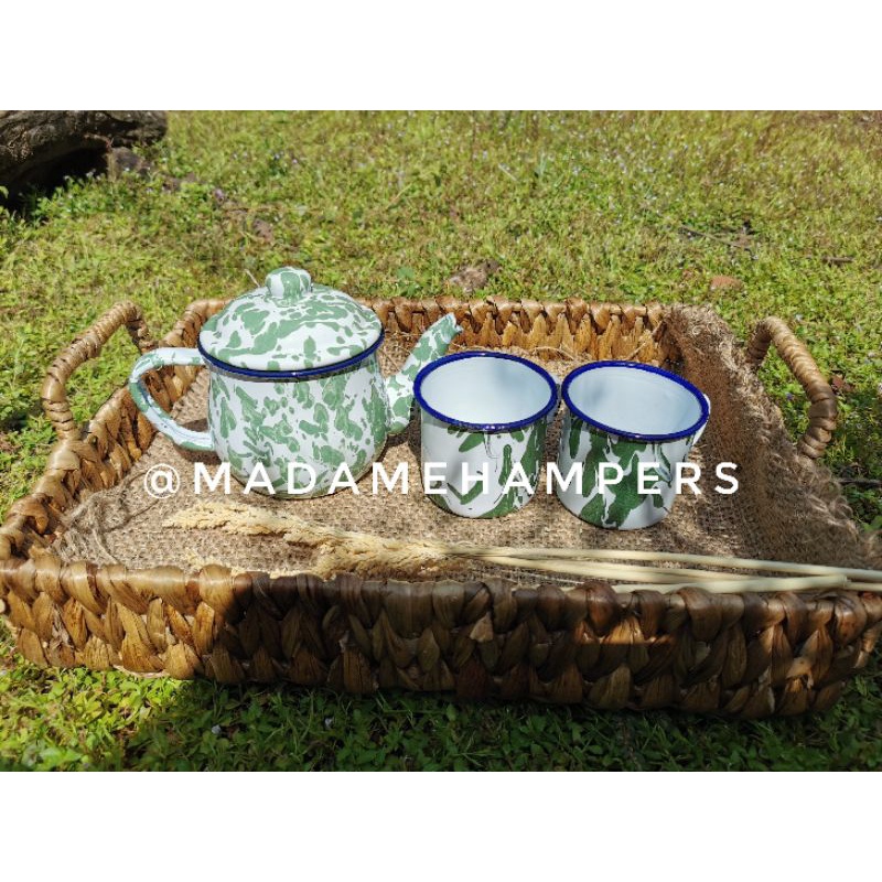 Paket teko cebol lurik + gelas mini