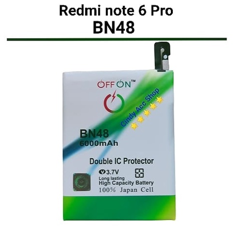 Baterai Redmi Note 6 Pro BN48 Double Power Batre Battery BN48