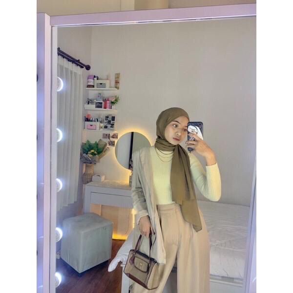 OOTD Inner Rajut Turtleneck Premium Lengan Panjang Import Bahan Adem | Inner Hijab Premium Impor | Manset Baju Wanita Premium