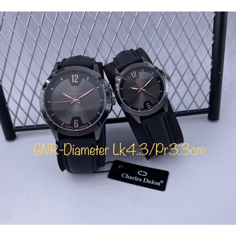 NEW EDISI,,Jam tangan couple charles delon original waterresist