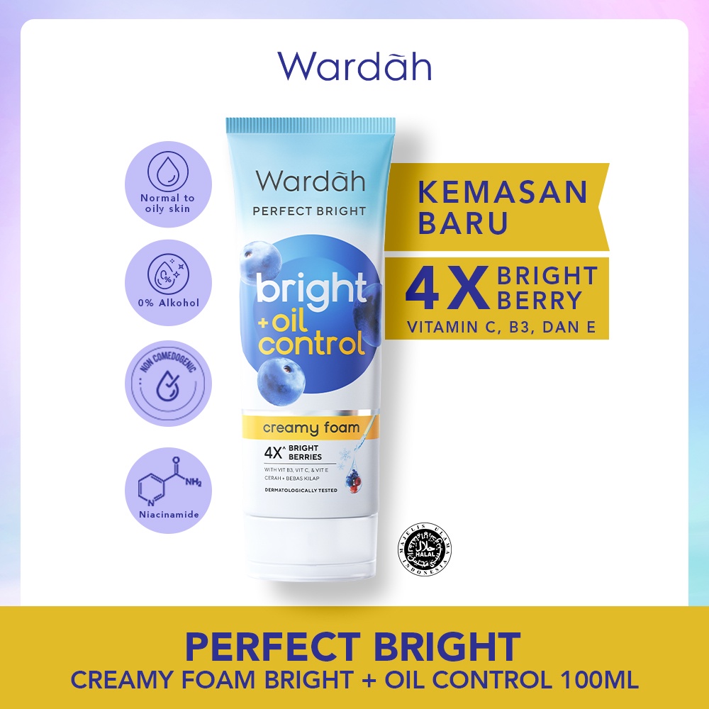 ★ BB ★ WARDAH Perfect Brightening Creamy Foam Brightening Oil Control 60ml