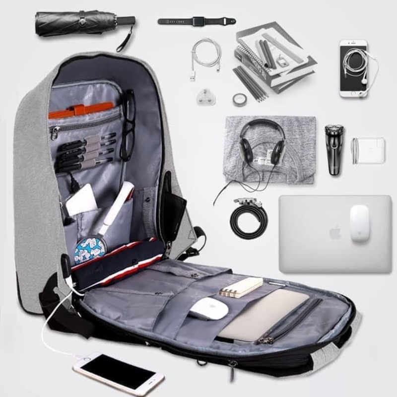 Tigernu T-B3213 USB Port Tas Ransel Laptop 16 inch Punggung Backpack