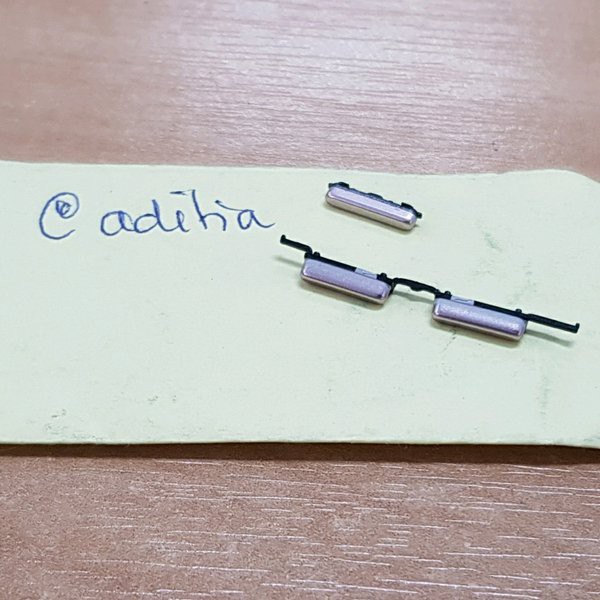 Tombol power on off volume Samsung J5 J7 2016 silver