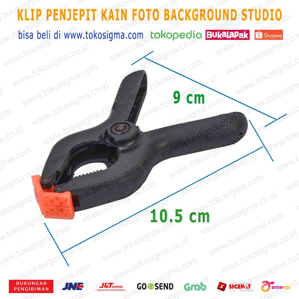 2 unit Clip 105 jepitan Kain Studio Foto Klip backdrop background Photo Clamp