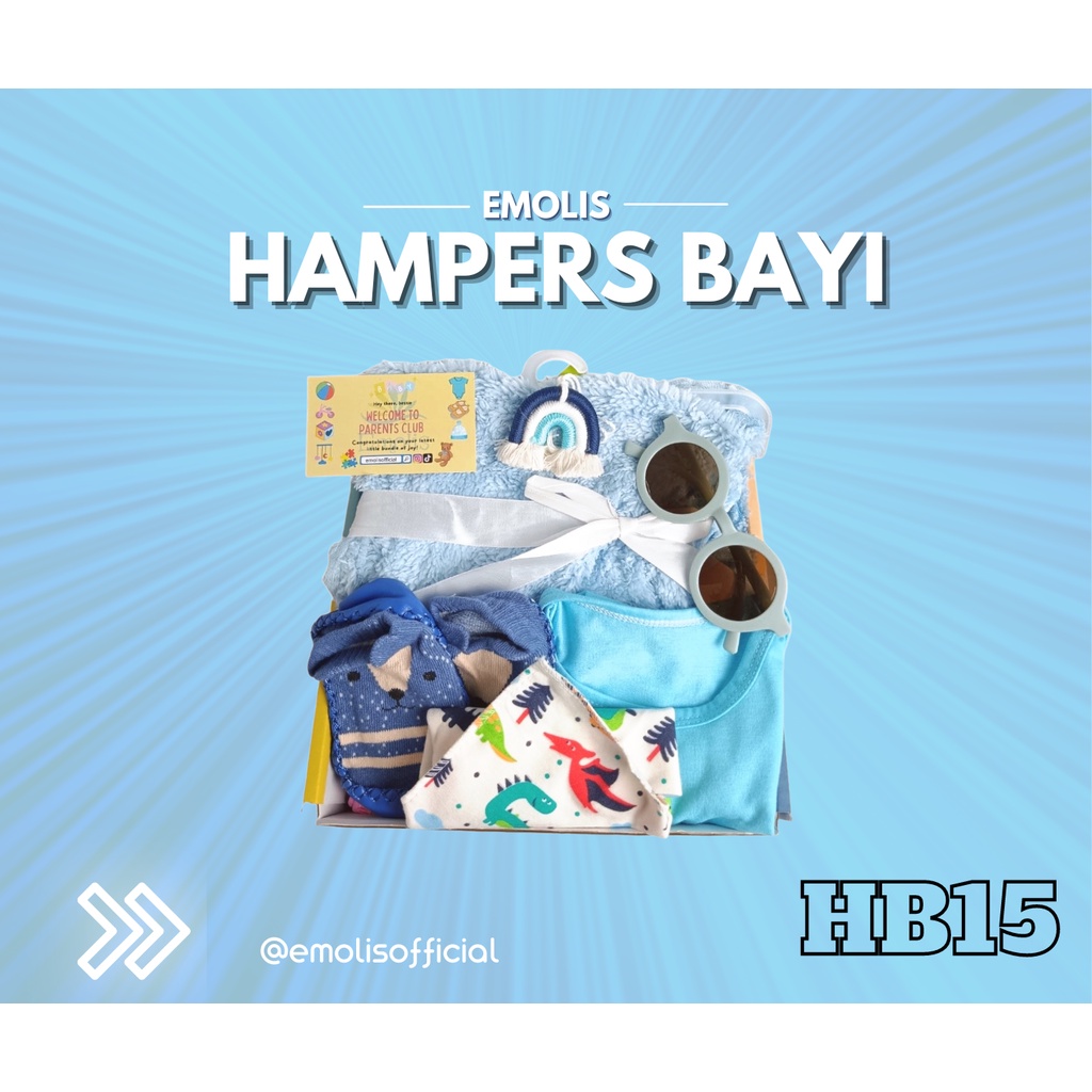 HB15 Hampers Bayi Newborn Baby Gift Emolis Kado Bayi Lahiran Unisex / Boy / Girl Perlengkapan Bayi Murah