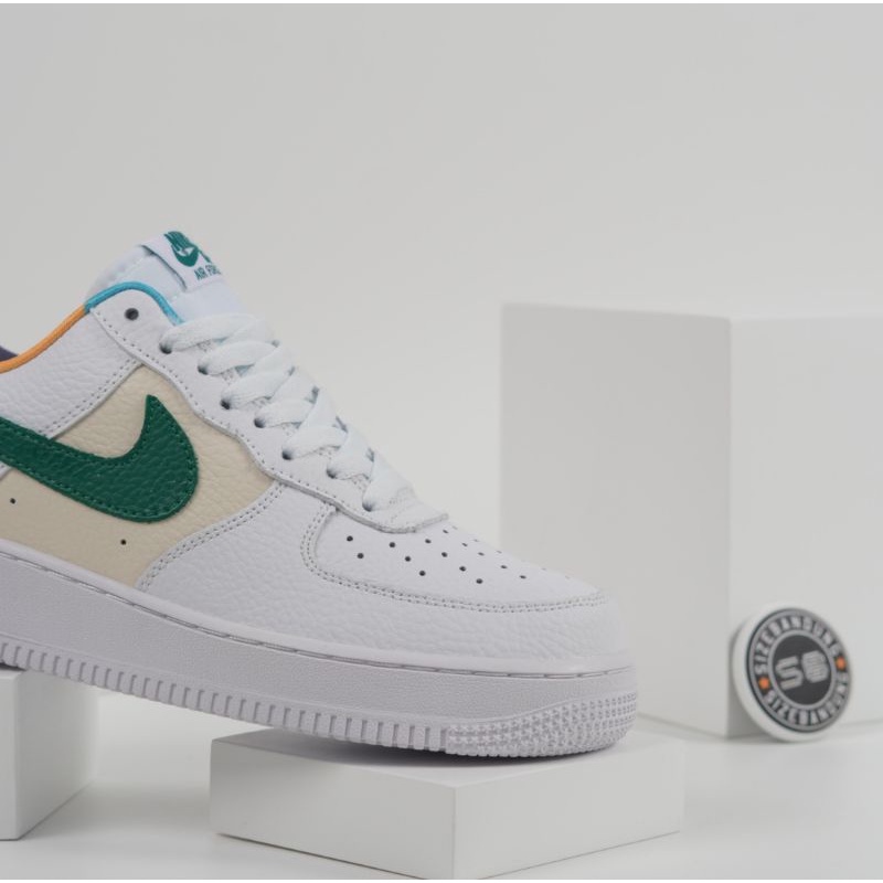 Sepatu Nike Air Force 1 Low Embedded White Green