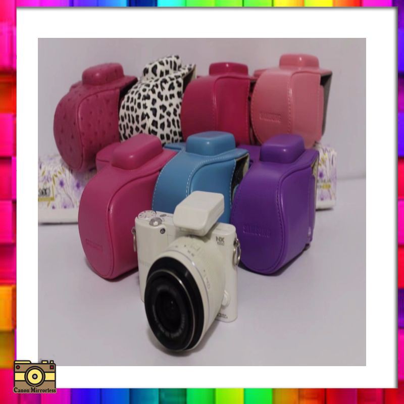 Mirrorless PU Leather Camera Bag Case Cover Pouch For Samsung NX2000 NX1100 NX1000 Mirrorless