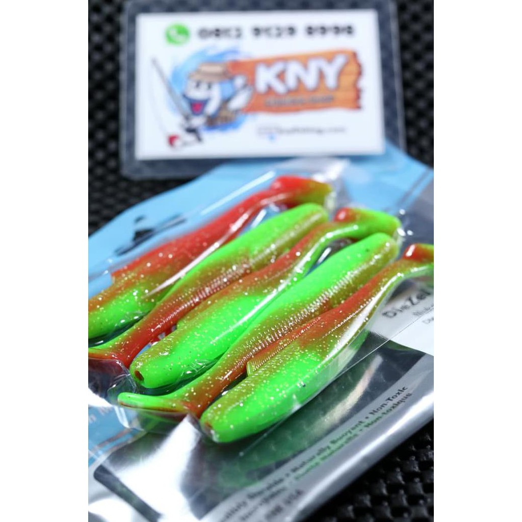 BI9 SALE Soft Lure ZMAN Diezel Minnowz 4inch NUKED CHICKEN GLOW Sangat Kuat SDWD