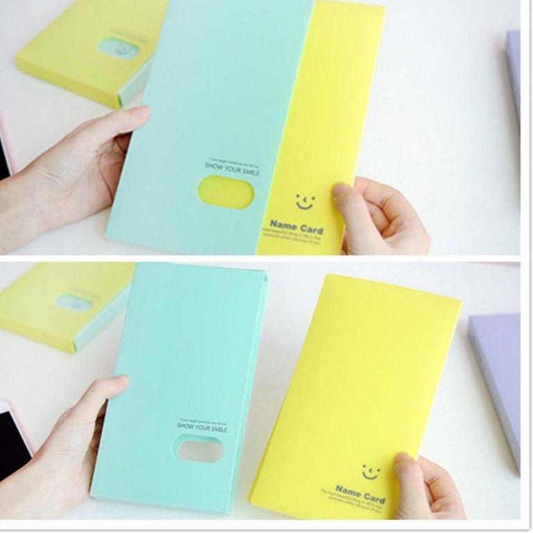 

✹Buruan Beli↔ Tempat Kartu Nama Photo Lomo Card 120pcs Smiley Multicolor 92